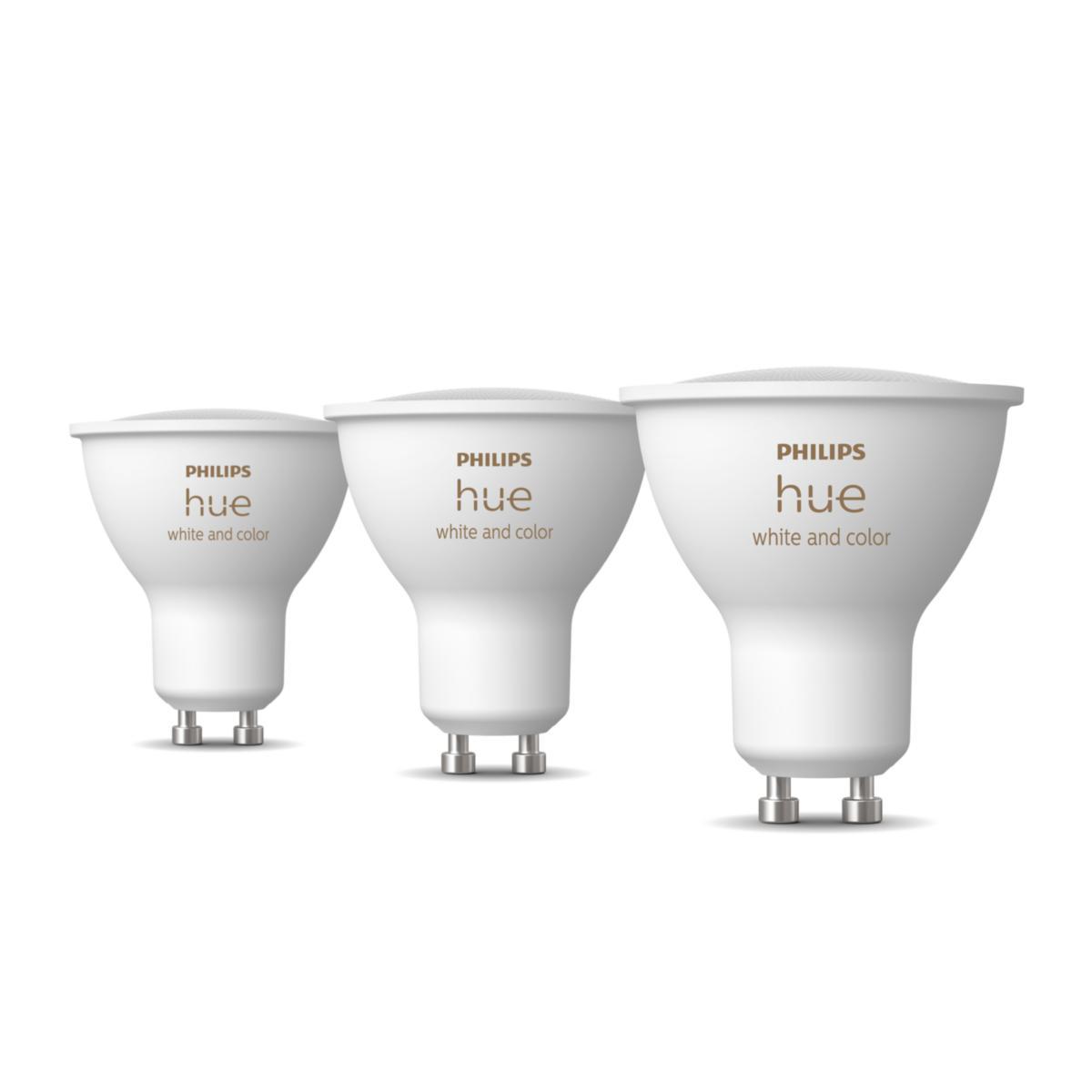 Light source GU10 HUE, RGBW - Philips HueWCA 4.2W GU10 3P EU 4.2W 2200 - 6500K RGBW 400L