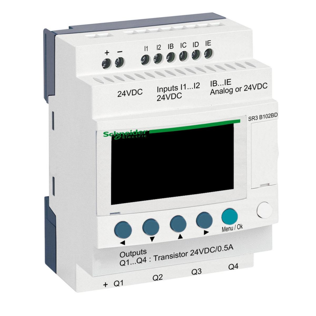 Zelio Modulär - LOGIKMODUL 10I/O 24VDC SR3B102BD