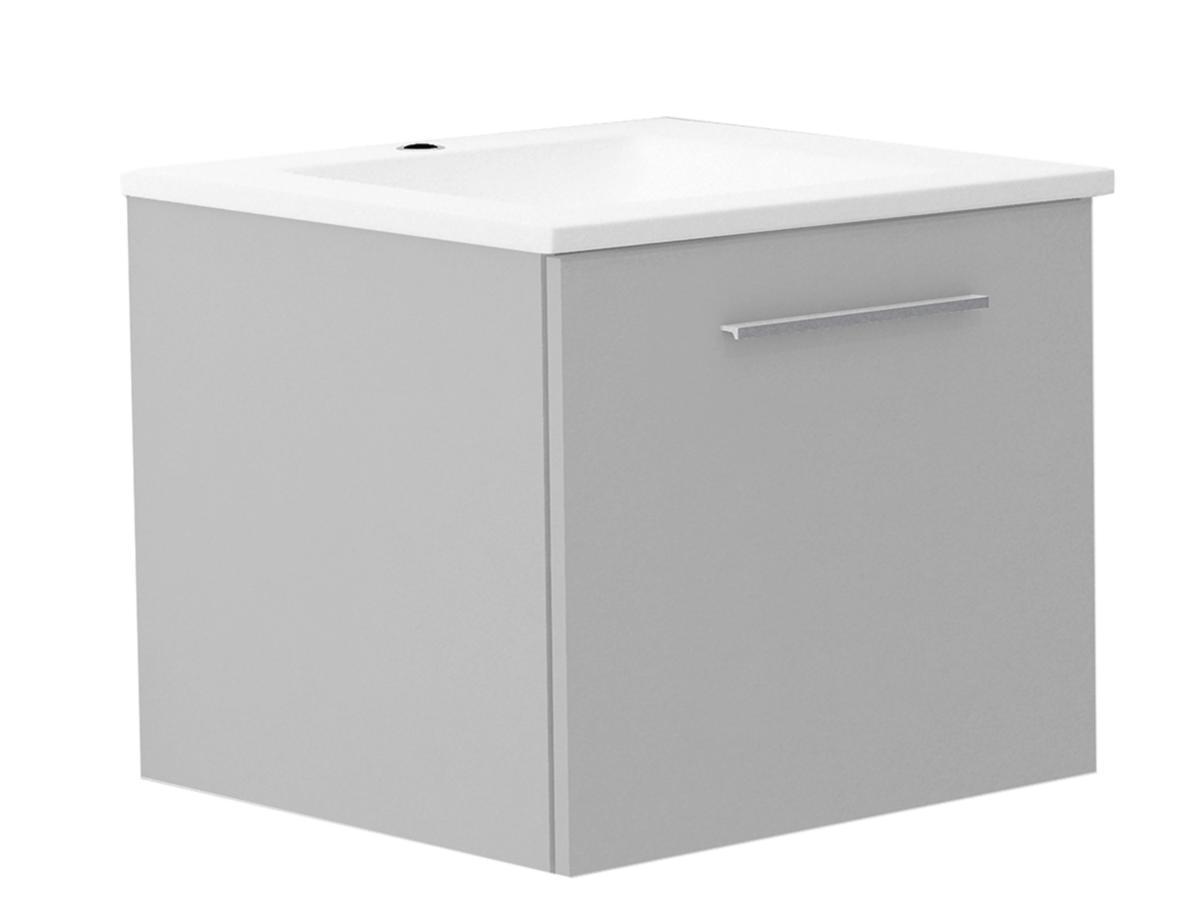 Manere II washbasin cabinet, a-collection - MANERE II WB CABINET 45 GREY A-COLLECTION, PLASTIC