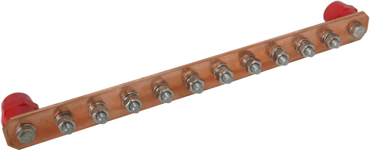 Potentialutjämningsskena koppar - POTENTIALUTJÄMNINGSSKENA 10 PAS I 10AP M10 CU