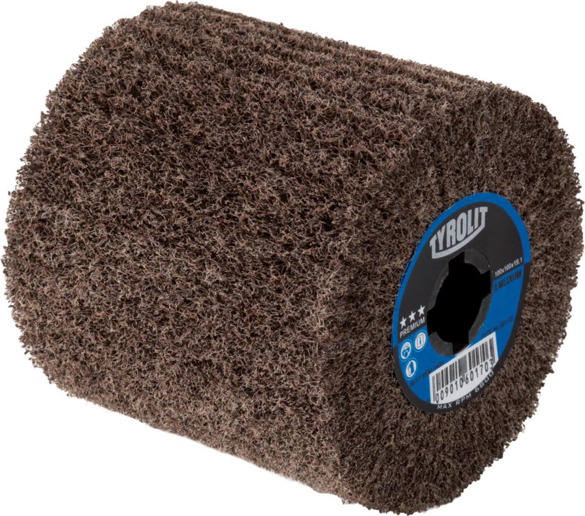 Slipnylon wheel Tyrolit - ABR NYLON WHEEL TYROLIT PREM 100X100X19.1MM MED RED-BROWN