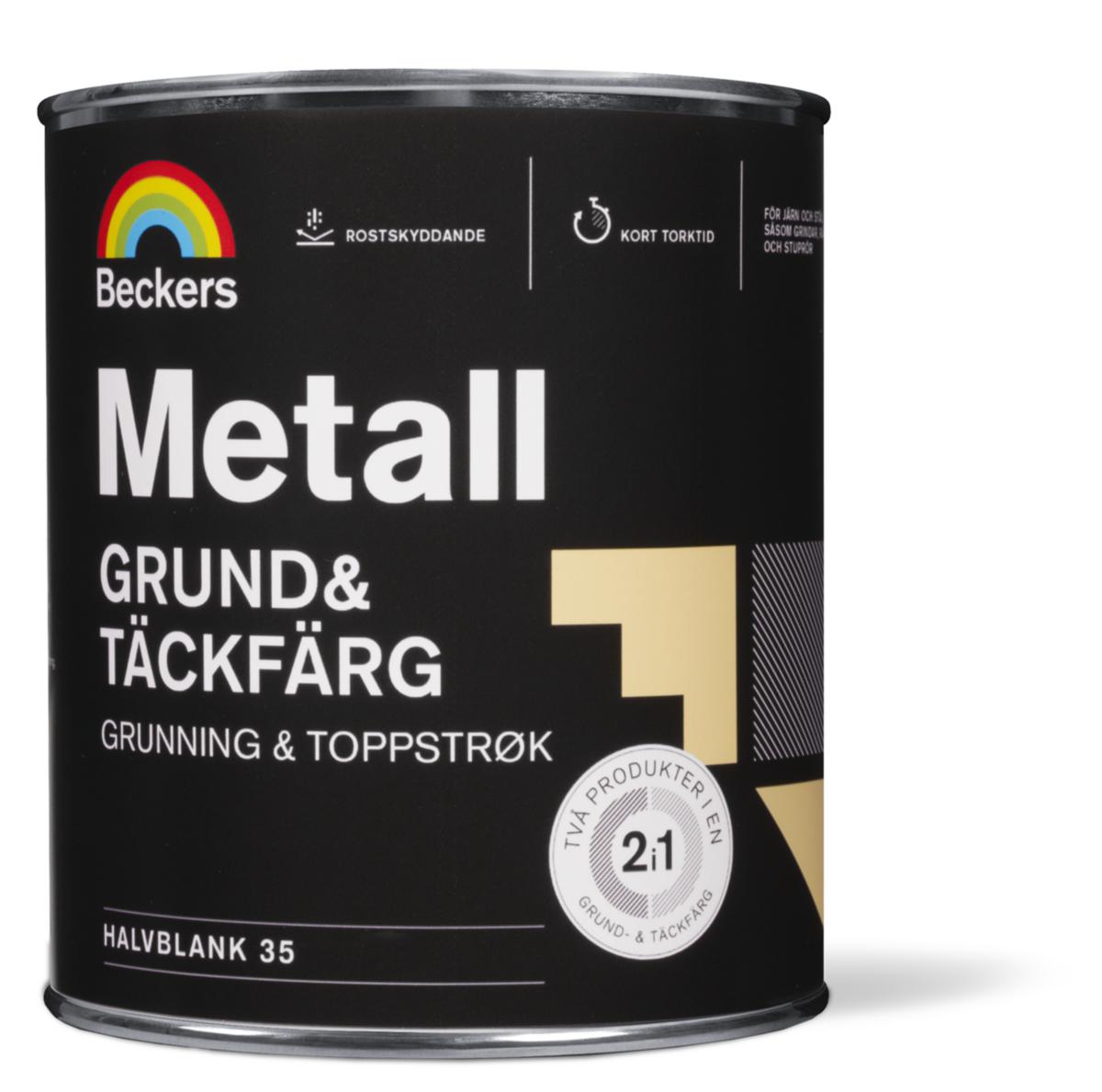 Grund & Täckfärg Metall - GRUND- & TÄCKFÄRG METALL BAS C 0,675L