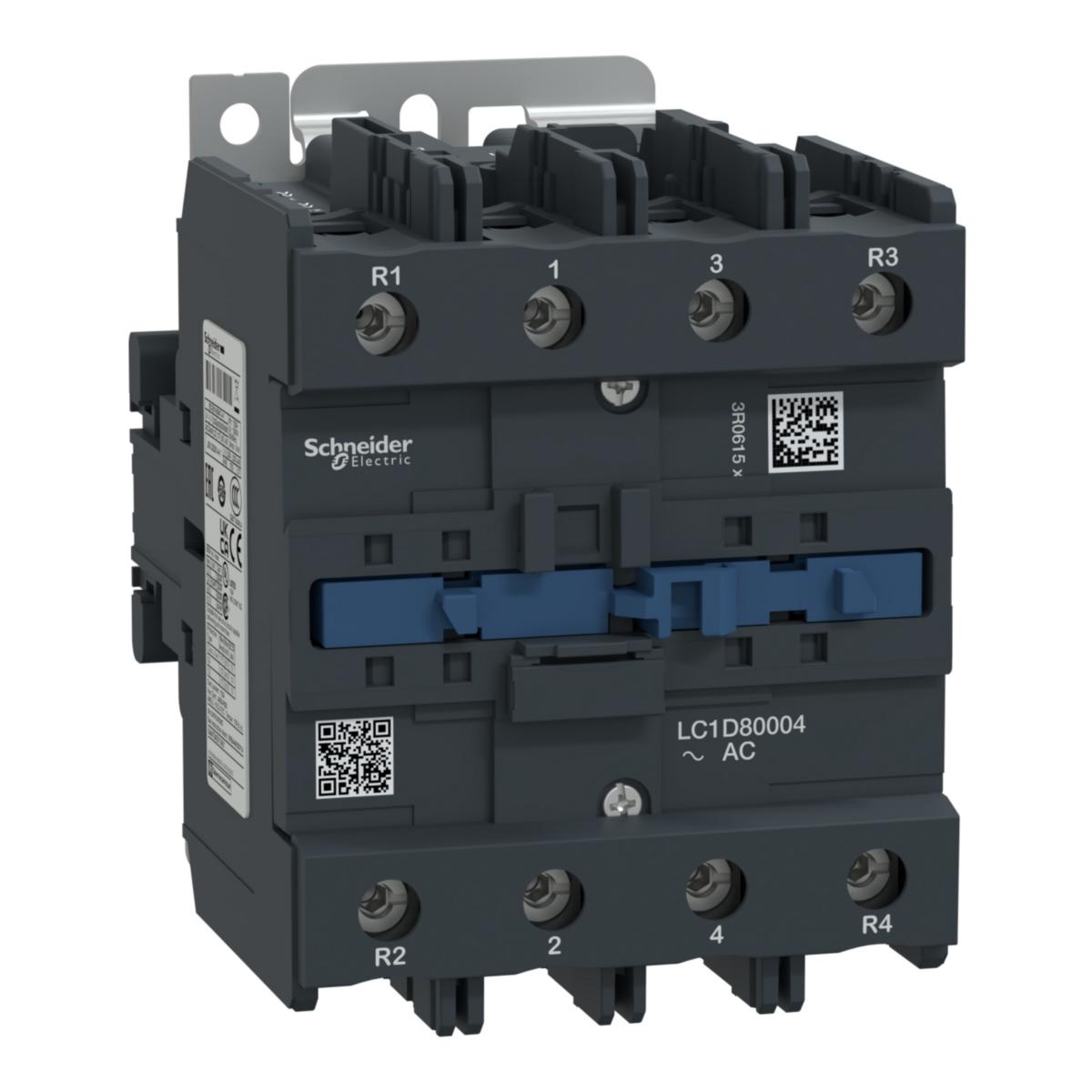 Kontaktor 4-pol LC1D 60-200 A - KONTAKTOR 125A AC1-DRIFT LC1D80004B7