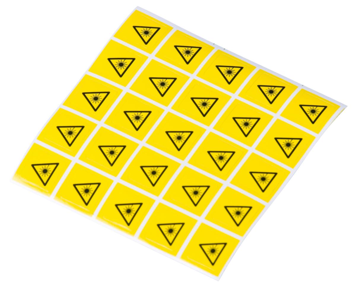 Varningsdekal UV, 9x9mm, 25st - VARNINGSDEKAL UV, 9X9MM, 25ST
