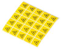 Varningsdekal UV, 9x9mm, 25st