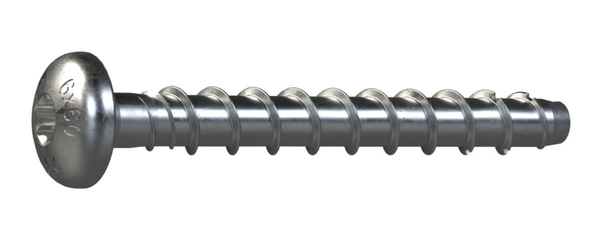 Concrete screw S-CSA P Sormat - CONCRETE SCREW PANHEAD A4 S-CSA P 6x80/35/25 T30 A4