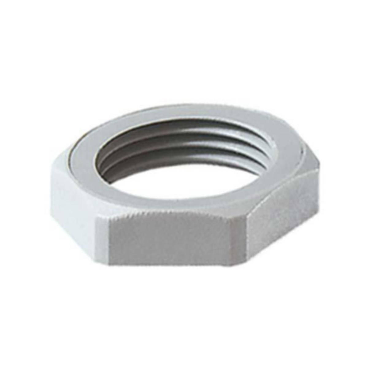 Counterhold nut Polyamide Metric, Grey RAL 7001 , Rutab - LOCKNUT SILVER GREY M20
