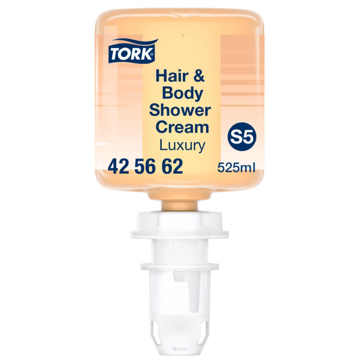 Duschcreme Tork Luxury Hair & Body Mini S5 - DUSCHCREME TORK LUXURY MINI S5 3-I-1 8X525ML