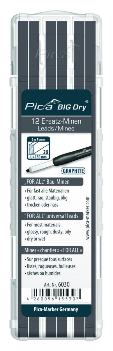 Pin to the carpentry pen Pica Big-Dry - LEAD SPARE T PICA BIG-DRY GRAPHITE