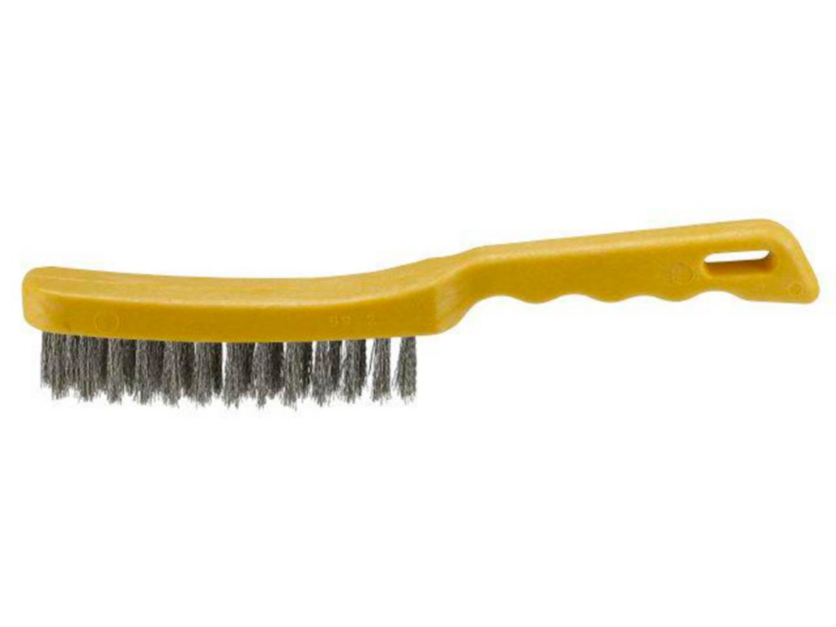 Hand wire brush osborn plastic ss - HAND WIRE BRUSH OSBORN 2-ROW PLASTIC IC SS
