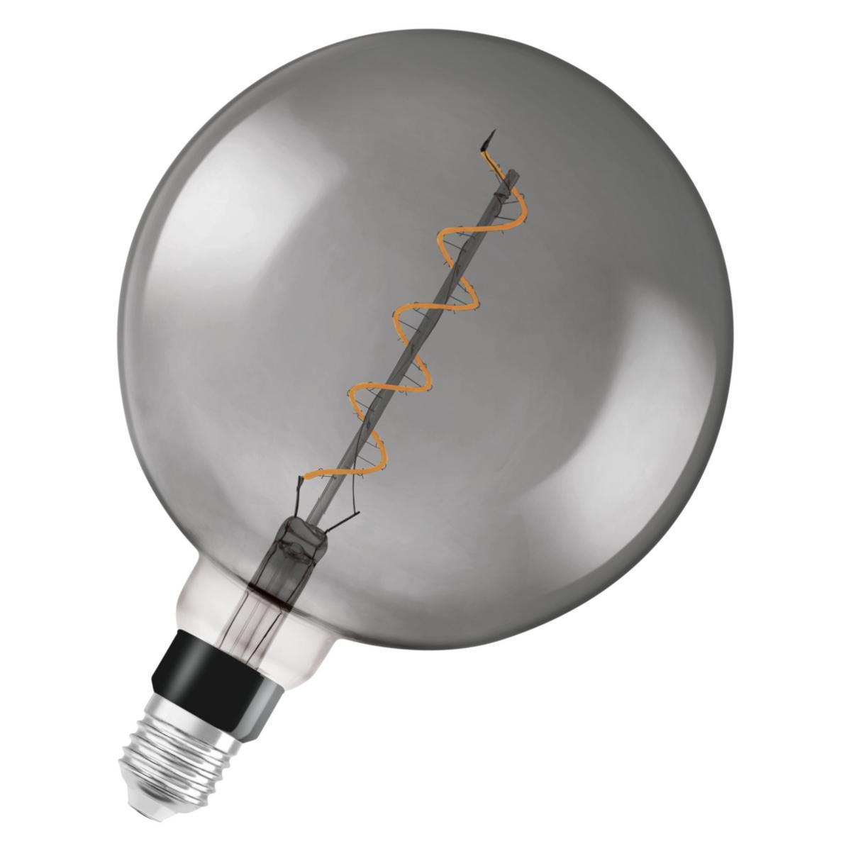 LED-lampa Vintage 1906, Glob, Smoke, ej dimbar - LED GLOB SMOKE 5W 818 E27 OSRAM VINTAGE 1906