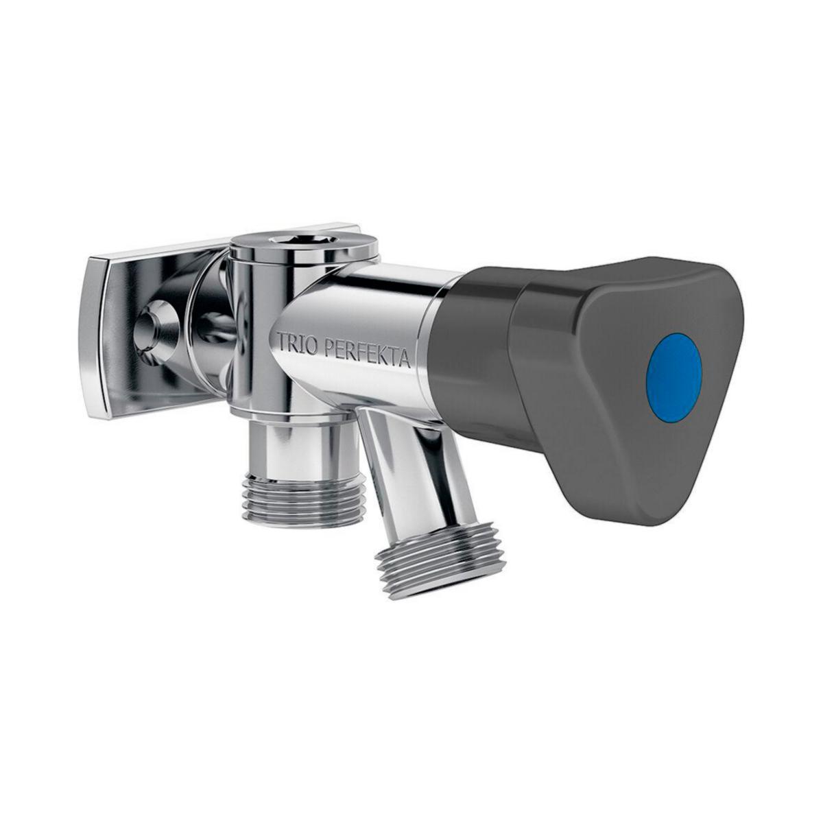 Tappventil med väggfäste och backventil Blyfri, Trio - TRIO TAPPVENTIL G15 MED VÄGGFÄSTE, BV ,SKYDDSMODUL EB