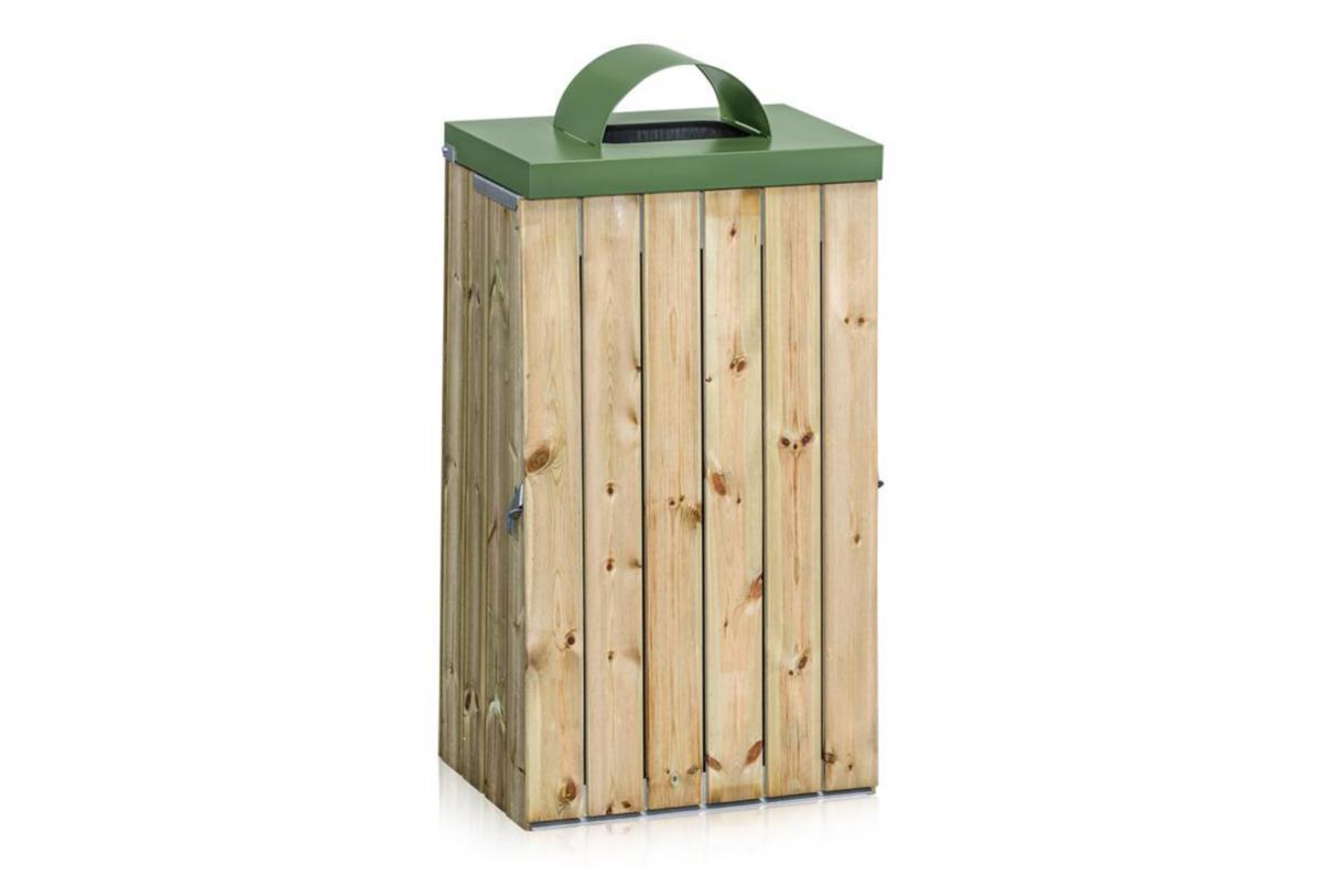 Säckhållare WFI 125l Träpanel med inkasthål - SÄCKHÅLLARE 125 L TRÄPANEL MED INKASTHÅL