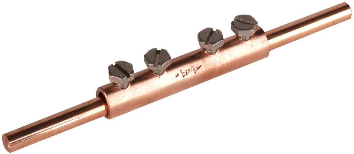 Rakskarv för RD 8 mm koppar - RAKSKARV FÖR RD 8 MM CU VM 8 SKM6X8 CU