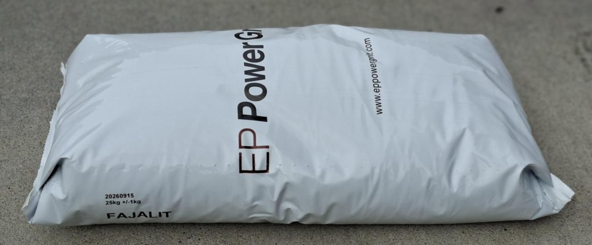 Blästermedel Fajalit - BLÄSTERMEDEL FAJALIT 0.2-1.4MM JÄRNSILIKAT PLASTSÄCK 25KG