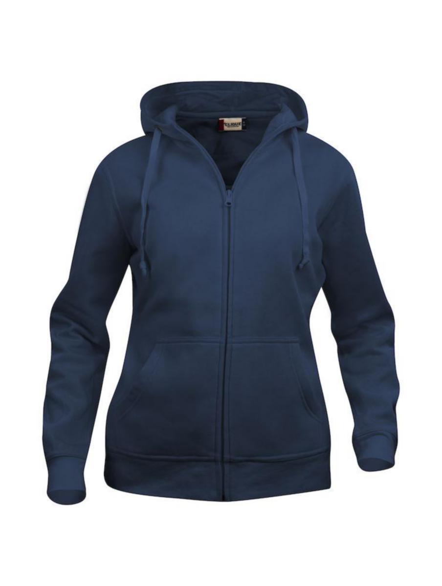 Hooded Sweatshirt NW Clique™ Basic Hoody 021035 W - HOODIE BASIC FZ DARK NAVY S WOMEN'S