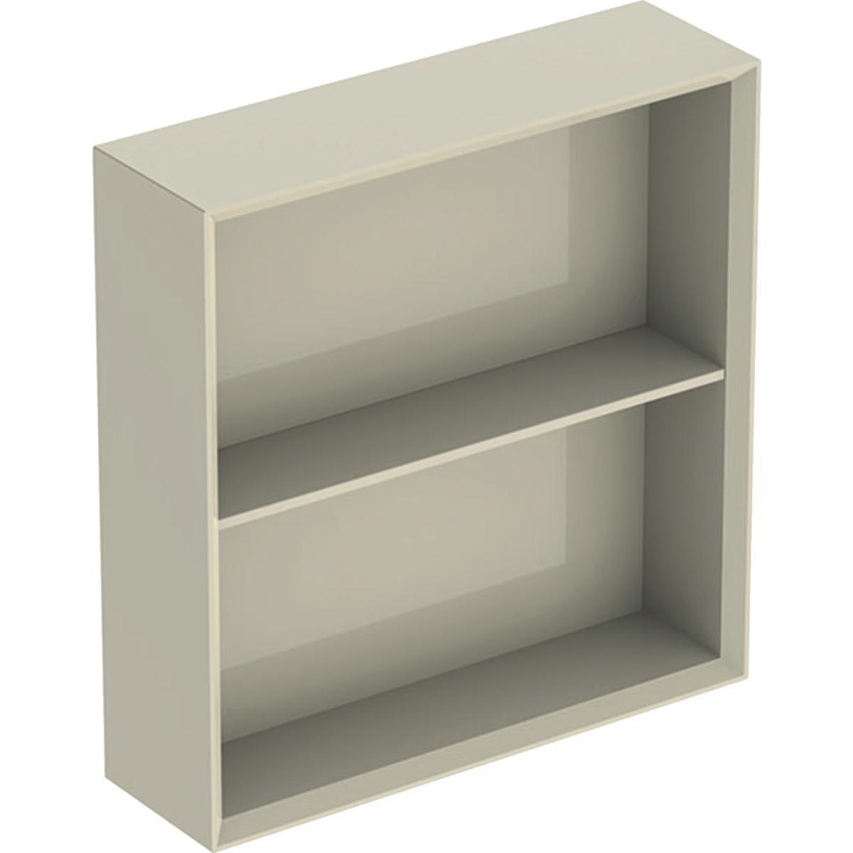 Hylla iCon kvadratisk, Geberit - GEBERIT ICON HYLLA KVAD B45 SANDGRÅ / LACKERAD HÖGBLANK