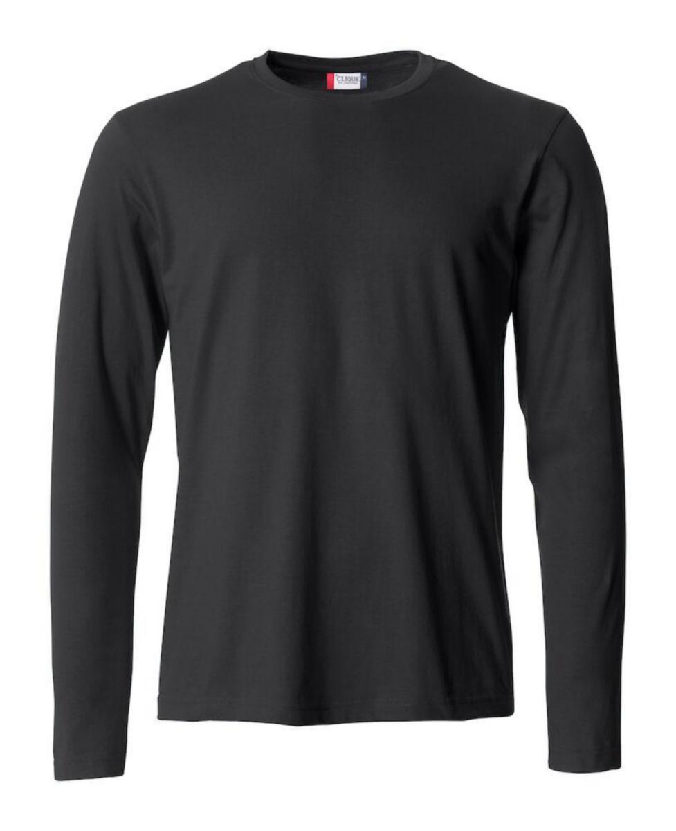 T-shirt Clique 029033 Basic-T L-Ärm - T-SHIRT CLIQUE 029033 BASIC-T LÅNG ÄRM SVART STL M