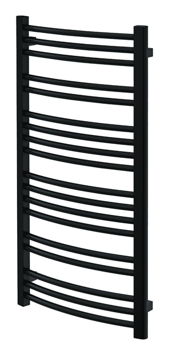 Handdukstork Embla Svart, a-collection - A-COLL. H-TORK EMBLA 51X95 I SVART FÄRG FÖR VÄRME. BÖJD