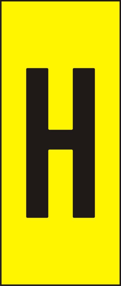 Märksystem H25, Gula med svarta bokstäver - SKYLT H25 H