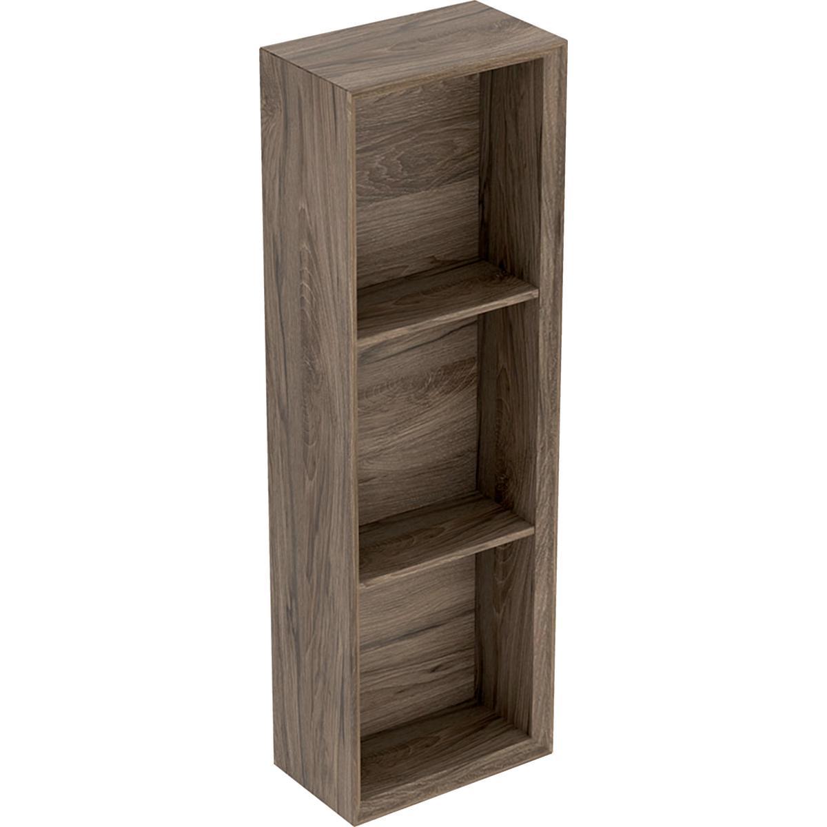 Hylla iCon rektangulär, Geberit - GEBERIT ICON HYLLA ROAKT B22.5 WALNUT / TRÄSTRUKTUR MELAMIN