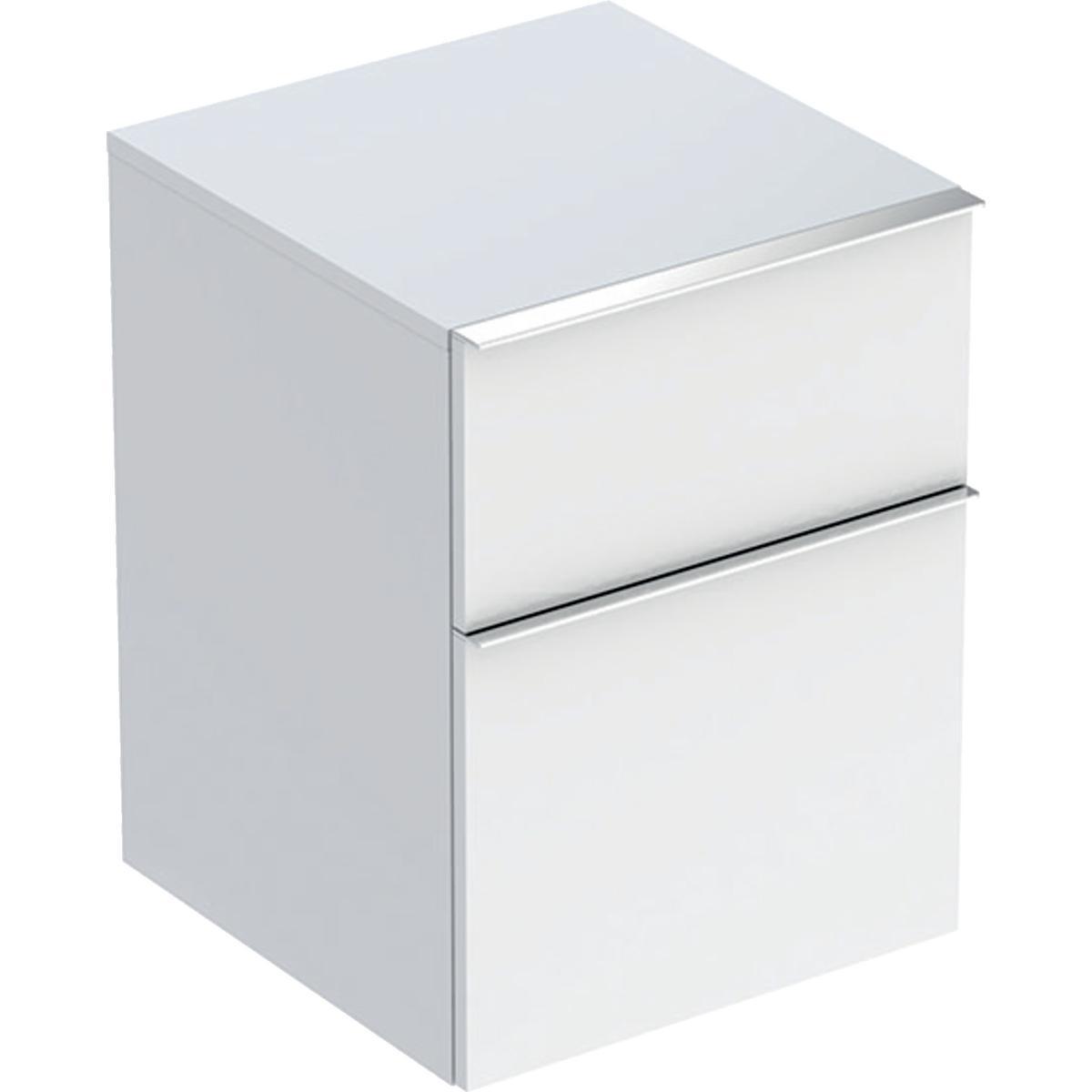 Sidoskåp iCon sidoskåp med två lådor. Geberit - GEBERIT ICON SIDOSKÅP 2L B45 VIT LACK HÖGBLANK/VIT BLANKFKR
