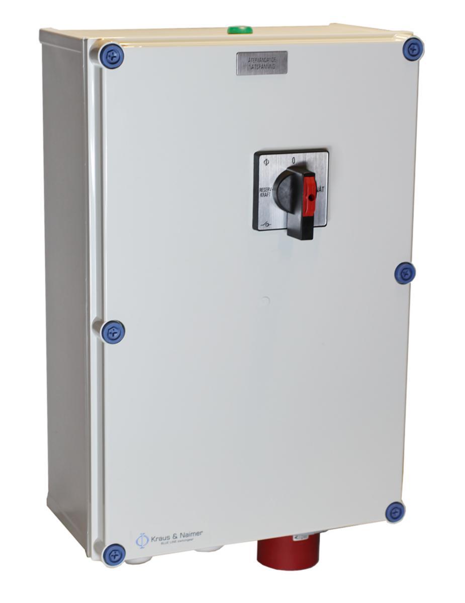 Reservkraftomkopplare 3-polig med intag - RESERVK OMK MED INT 3-POL 125A SE2.KG125.T903/S-A499.ST