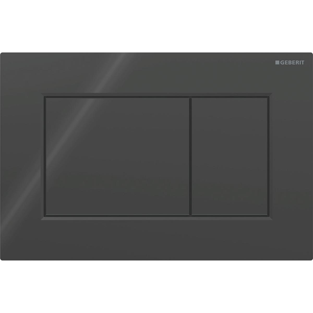Spolplatta Sigma 01, Geberit - GEBERIT SPOLPLATTA SIGMA 01 SQUARE, SVART, PLAST