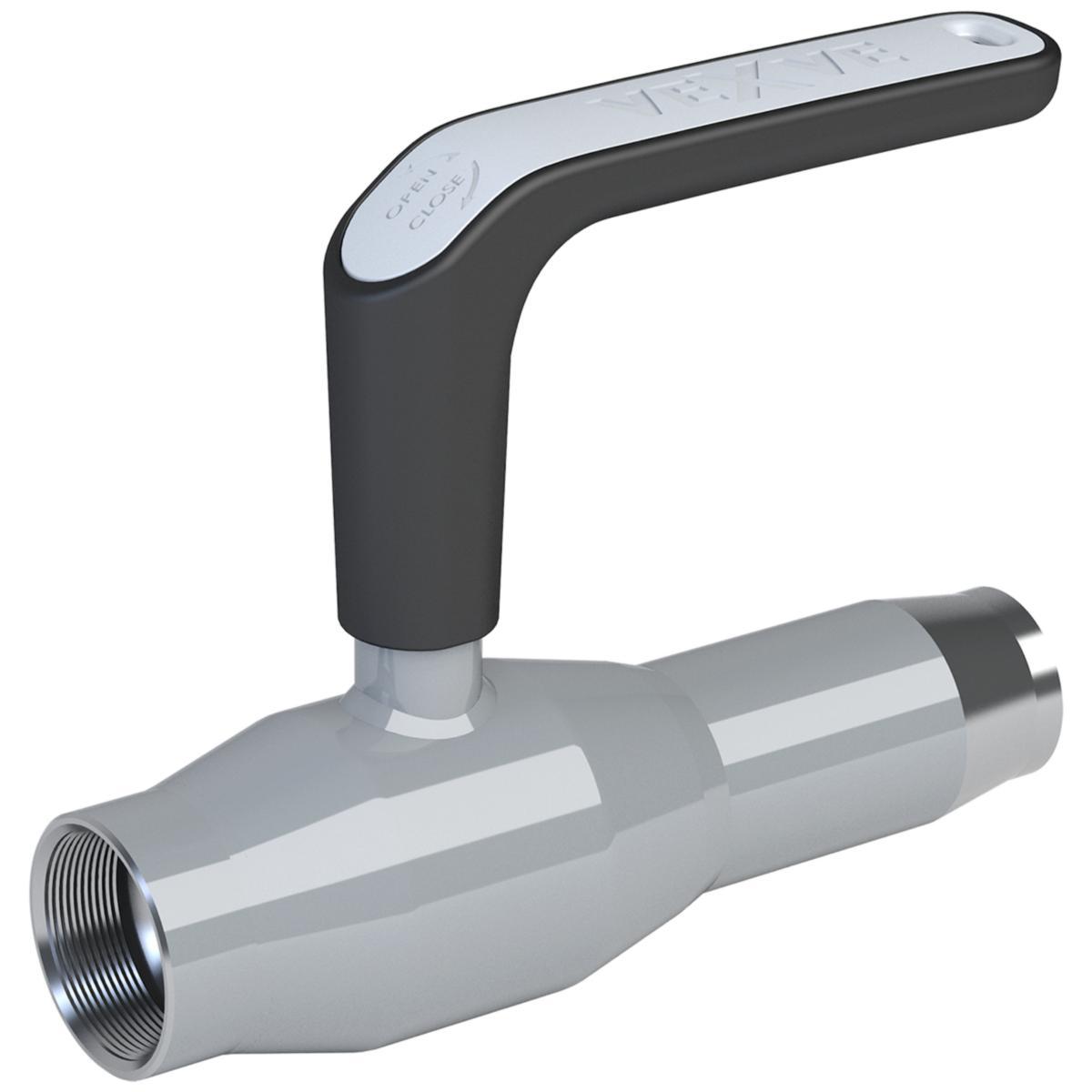 Helsvetsad kulventil fabrikat Vexve Serie 231XMM i rostfritt stål med svetsända/invändig gänga, reducerat flödesutförande - KULVENTIL DN15 SV-MM/INV GG PN40 1.4404 VEXVE-X RED. SPAK