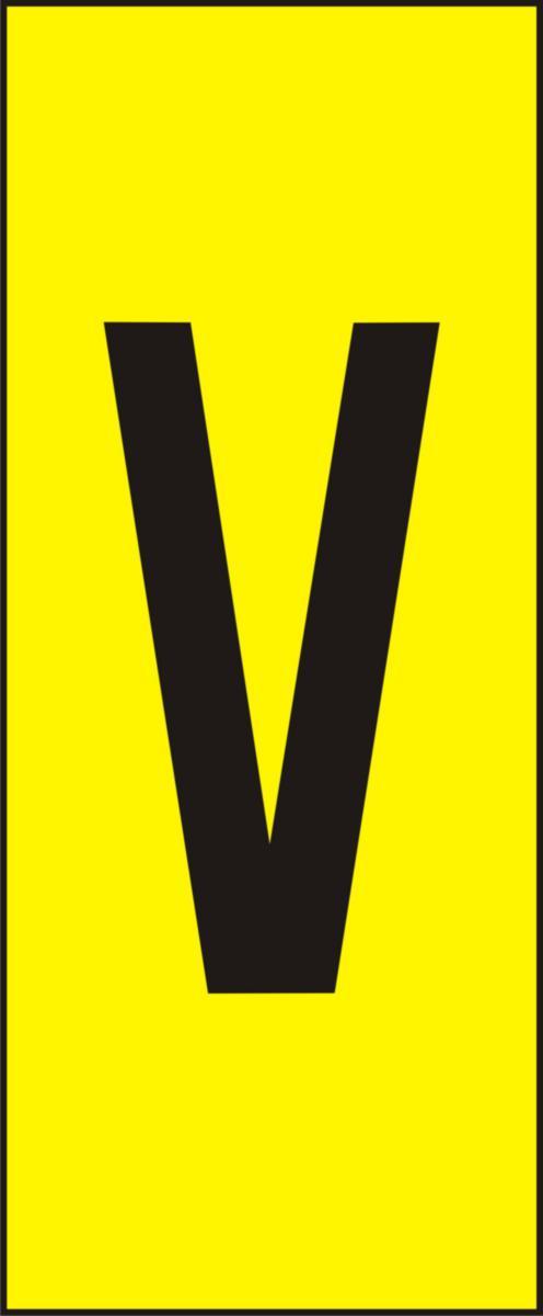 Labelling system H10, Yellow with black letters - MARK SYST H10 YELLOW V