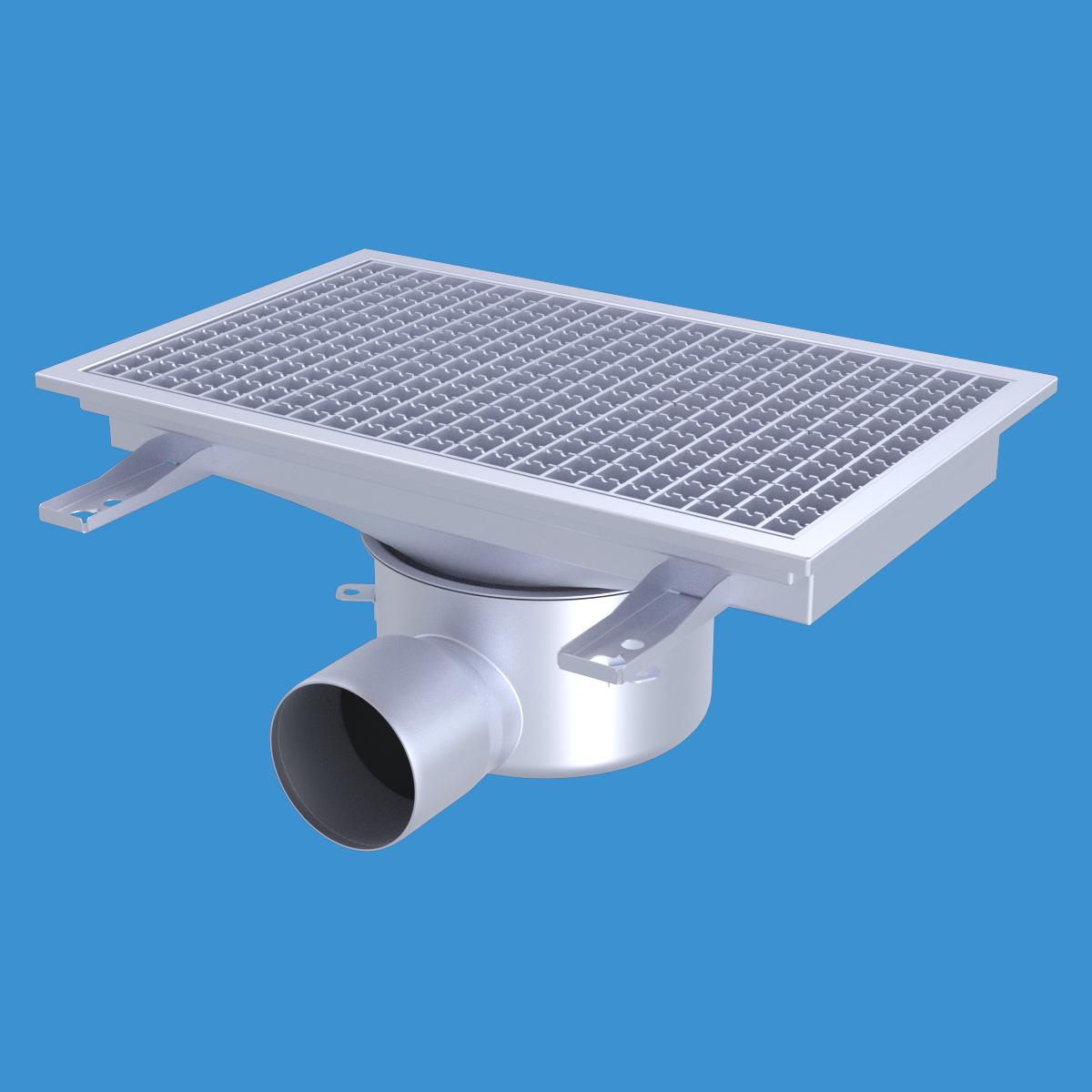 Golvbrunn Furo 113, 500x300mm. Furhoffs - GOLVBRUNN FURO113 500x300 S110 FÖR KLINKERG. K3/STÅLSL.BETONG