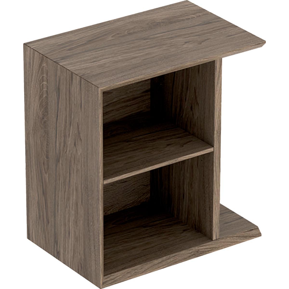 Sidoelement iCon tjocklek 24,5mm, Geberit - GEBERIT ICON SIDOELEMENT B37 WALNUT / TRÄSTRUKTUR MELAMIN