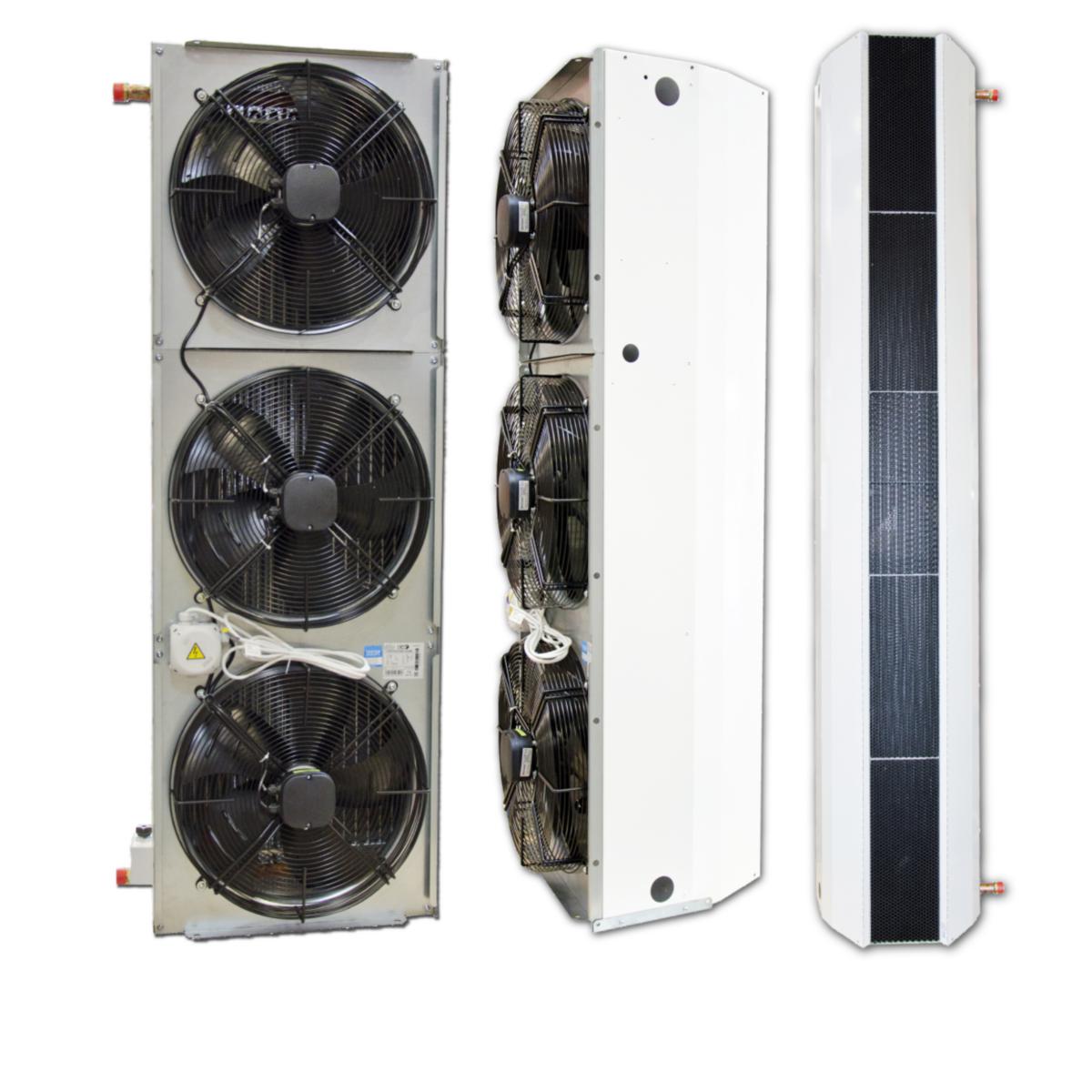 Varmluftridå INDESSE ovärmt utförande, Eveco - INDESSE 230V 50HZ 5,1A EVECO VARMLUFTRIDÅ 2200X640X522