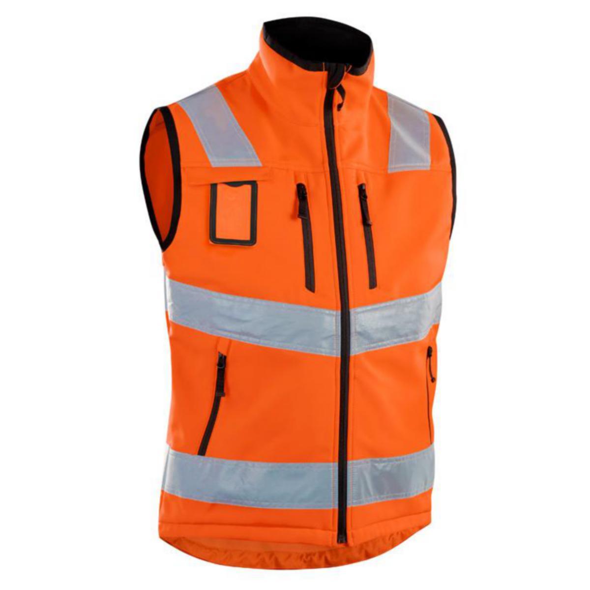 Softshellväst Blåkläder 3049-2517 - SOFTSHELLVÄST BLK 3049-2517 ORANGE VARSEL KL2 STL 4XL