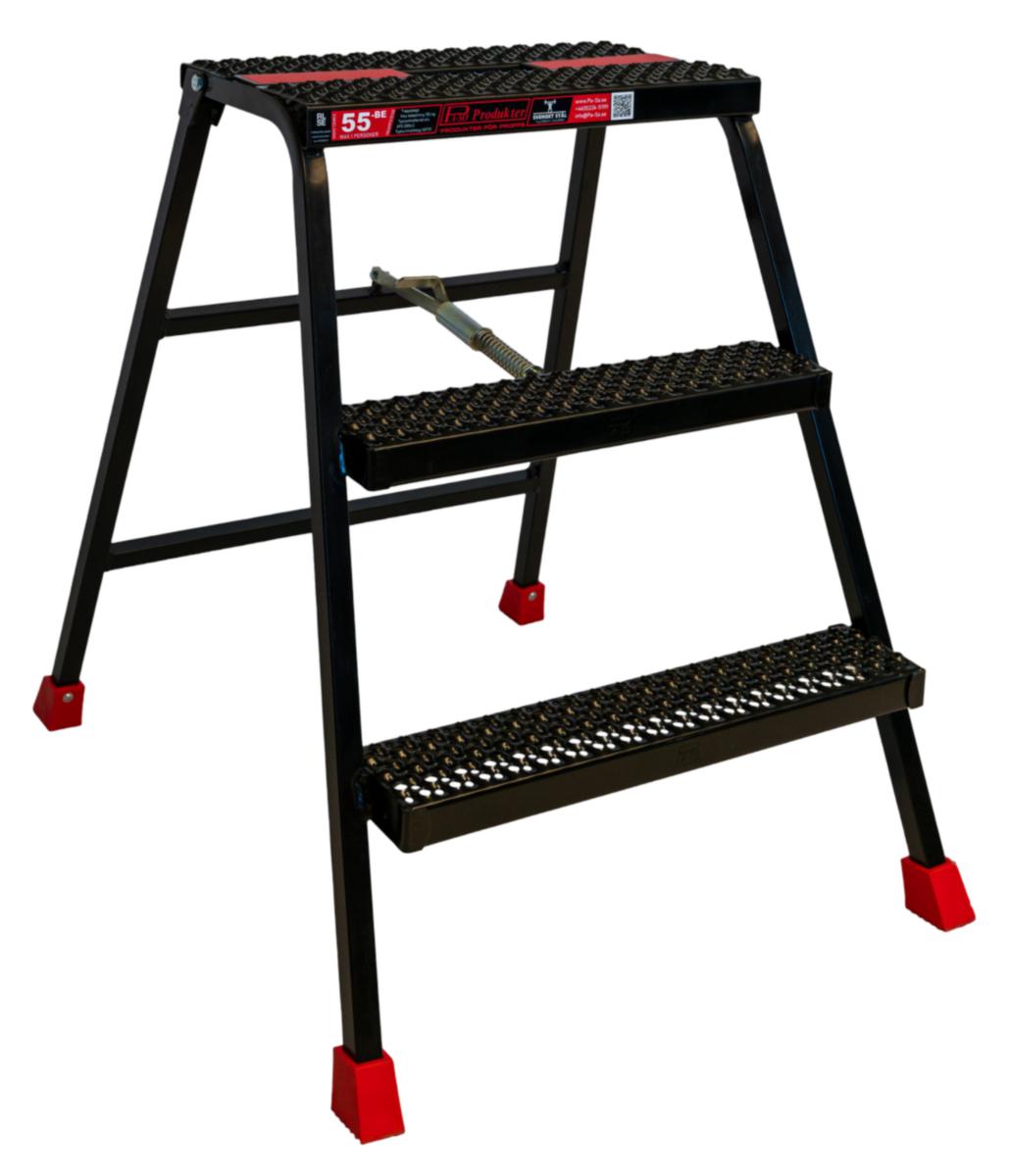 Arbetsbock Pa-So enkel - ARBETSBOCK PA-SO 55 BLACK EDITION 3 STEG ENKEL 705MM