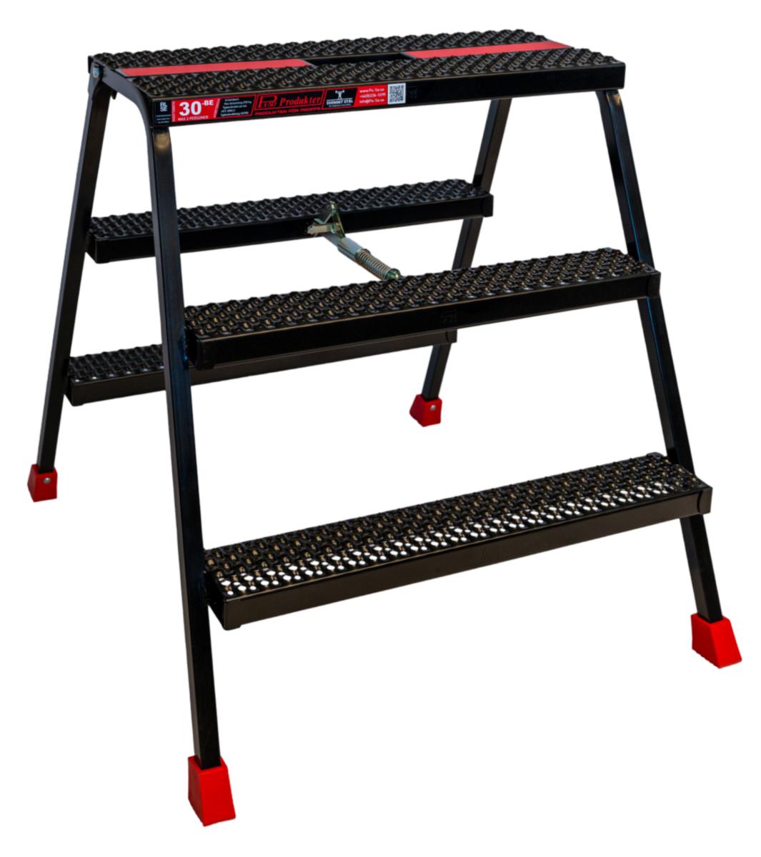 Arbetsbock Pa-So dubbel - ARBETSBOCK PA-SO 30 BLACK EDITION 3 STEG DUBBEL 705MM