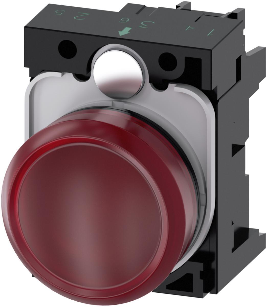 Signallampa 3SU11 övriga - SIGNALLAMPA RÖD 110V 3SU1103-6AA20-1AA0