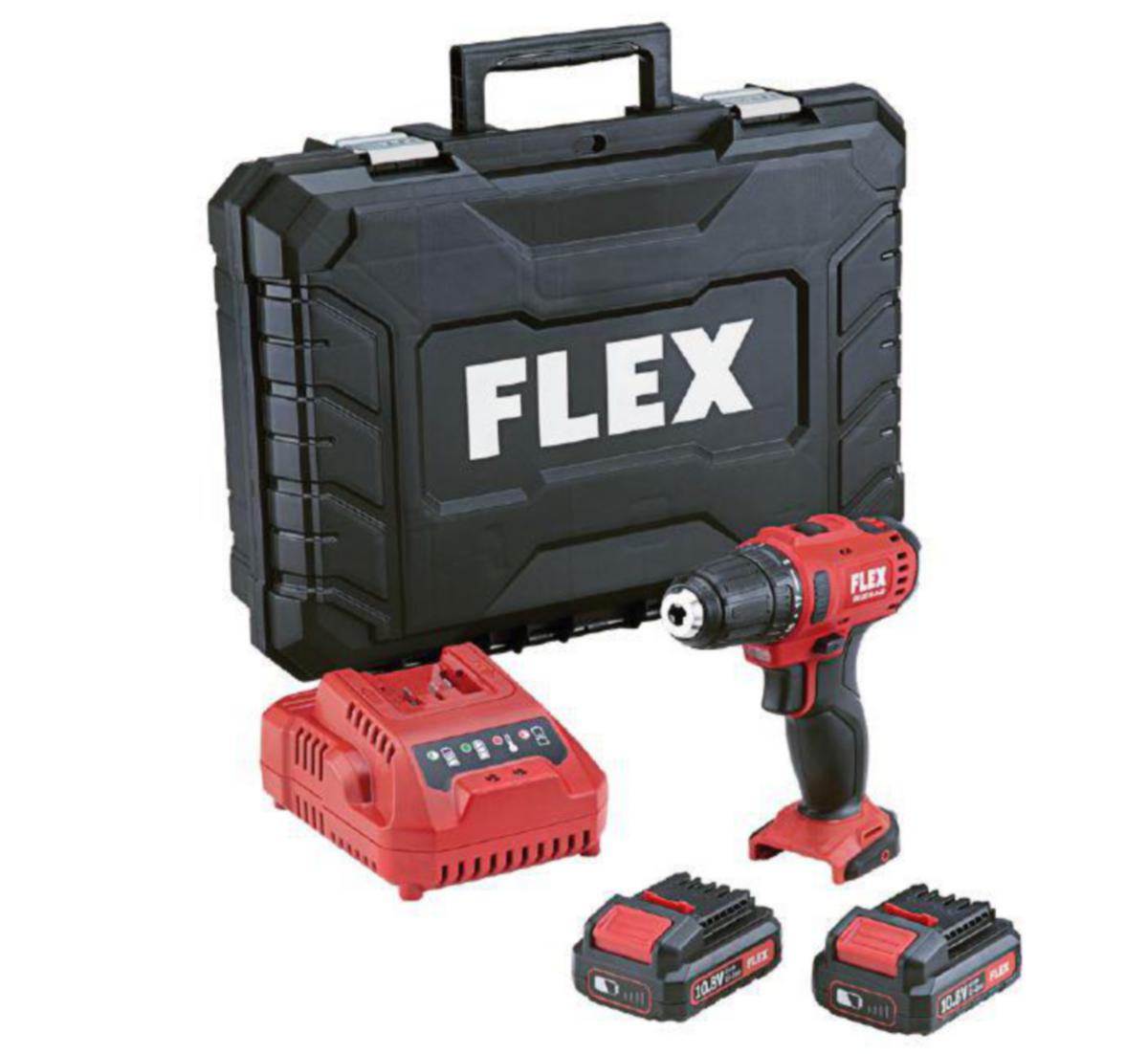 Skruvdragare Flex DD2G 12-LD - SKRUVDRAGARE FLEX DD2G 12-LD SET 12V 2X2.5AH BAT & LADDARE