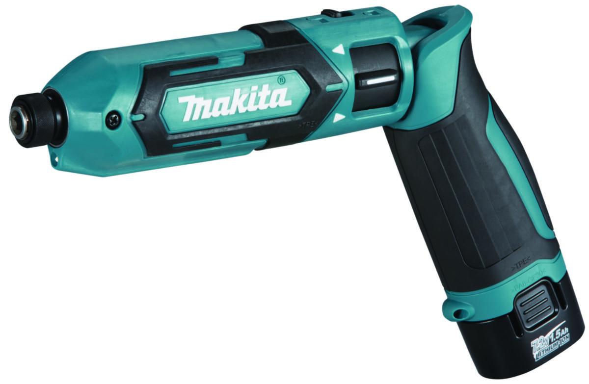 Vinkelslagskruvdragare Makita TD022DSJ - VINKEL SLAGSKRUVDRAGARE MAKITA TD022DSJ 7,2V 2X1,5AH L:282MM