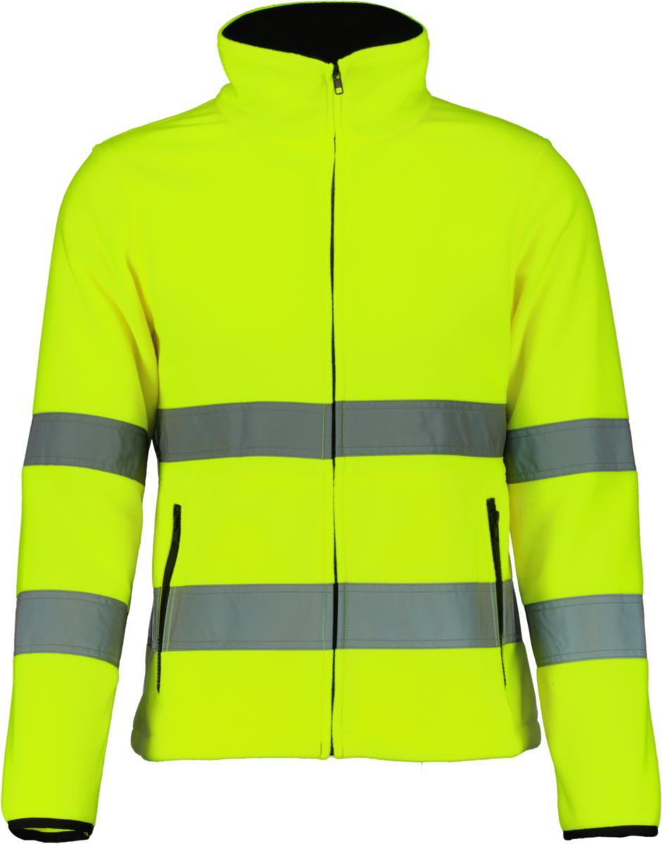 Fleecejacket Bekken&Ström 2602 - FLEECEJACKET BS 2602 HI-VIS KL 3 YELLOW 4XL