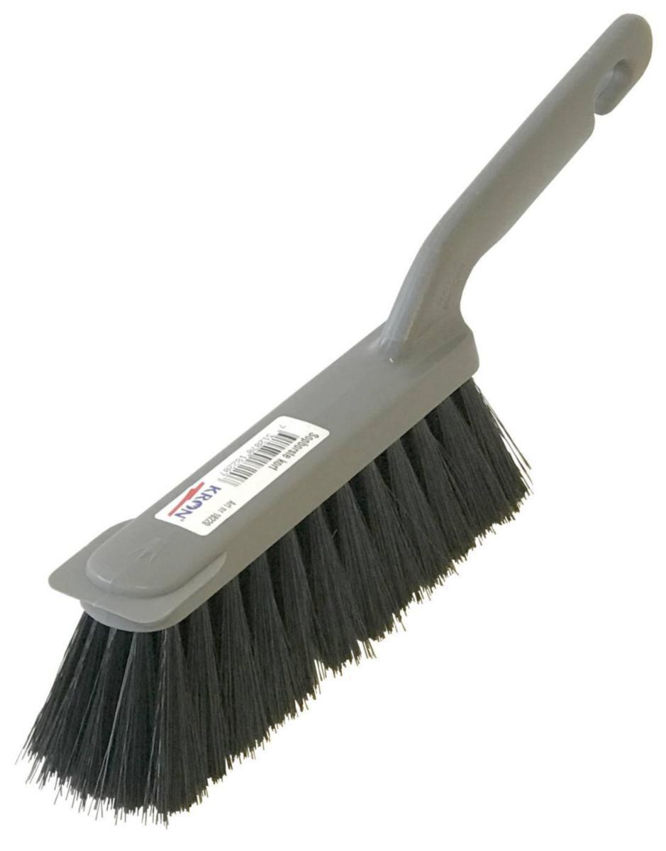 Floor brush Kron - BROOM KRON SHORT SOFT ERGO HANDT M. SKRAPKANT BLACK