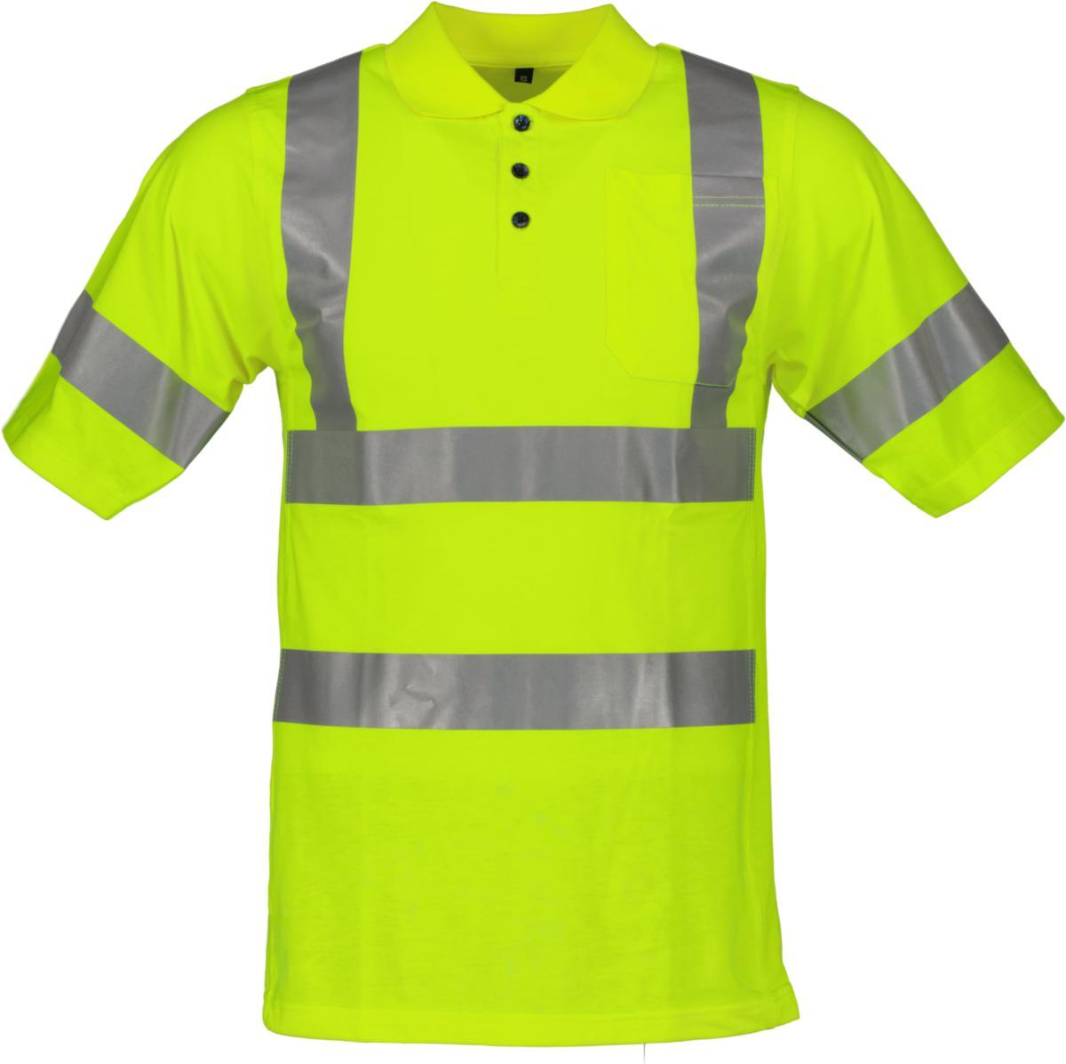 Polo shirt Bekken&Ström 2200 - POLO BS 2200 HI-VIS KL 2 YELLOW XS