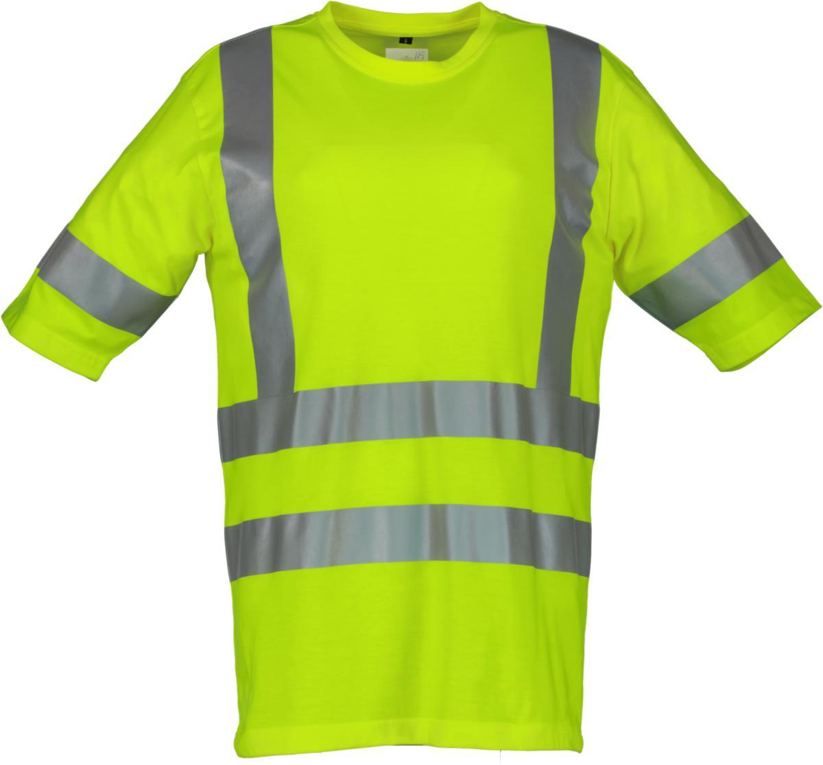 T-shirt Bekken&Ström 2101 Dam - T-SHIRT BS 2101 VARSEL KL 2 GUL DAM XL