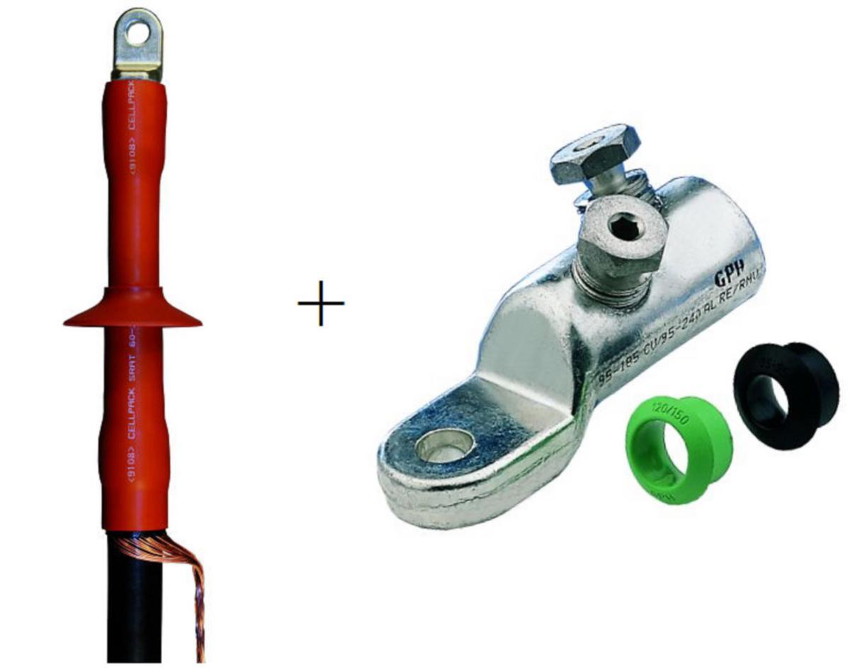 Kabelavslut inomhus 1- och 3-ledare inklusive skruvkabelskor - AVSLUT CHESK-I-S 12KV 25-95