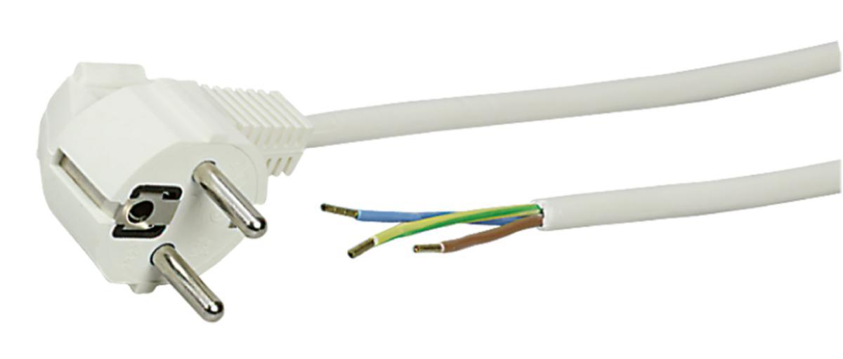 Cord set with ground halogen-free - EXTENSIONCORD S05Z1Z1-F 3G0.75 2.5M WHITE