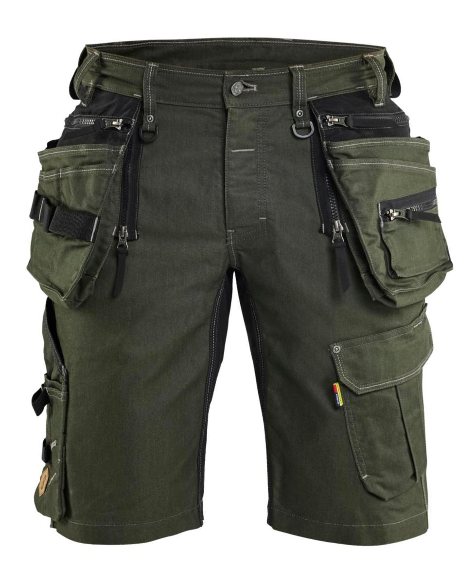 Shorts Blåkläder 1992-1141 - SHORTS BLK 1992-1141 GRÖN /SVART HANTVERK STL C44