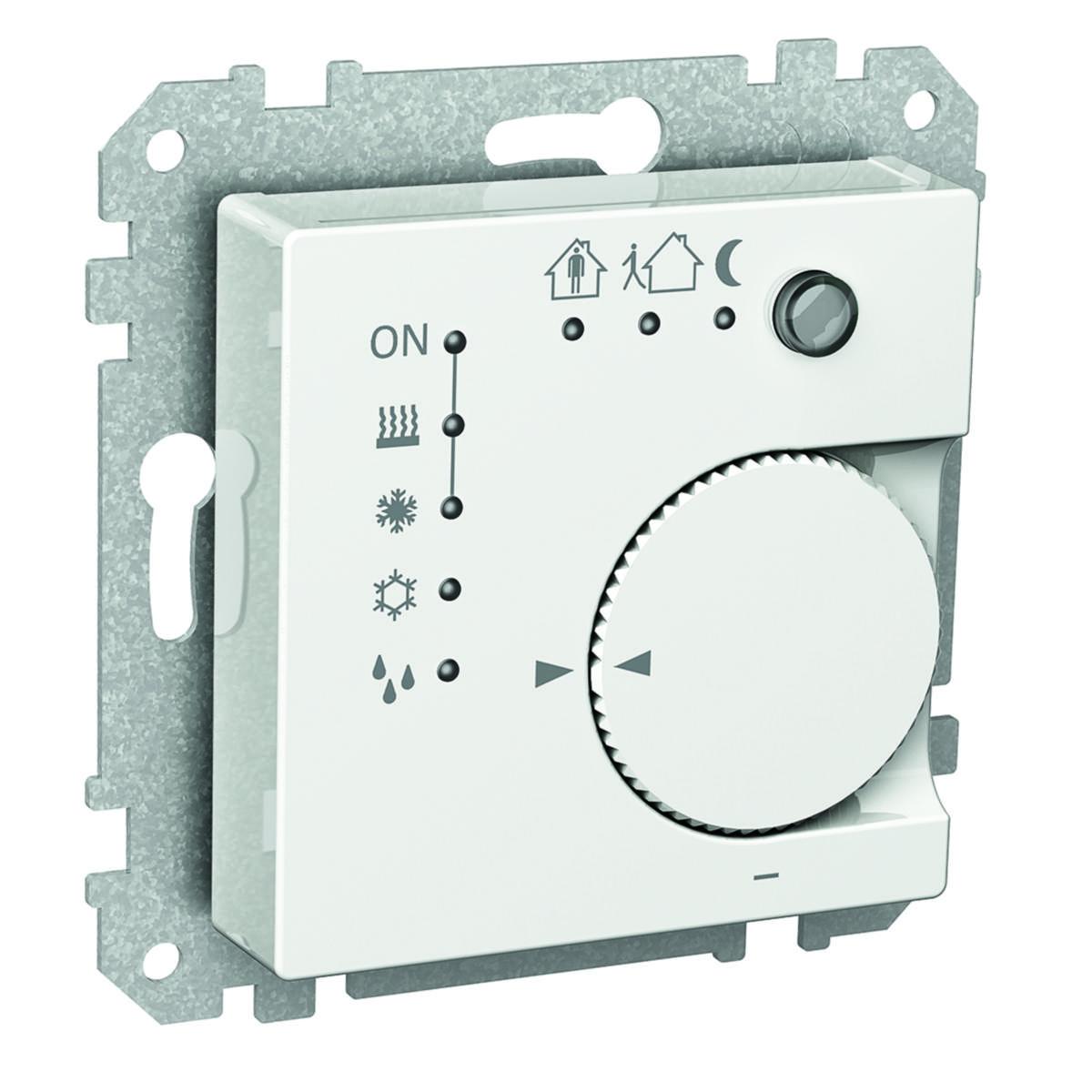 Rumstemperaturregulator, Exxact, KNX, Schneider - RUMSREGULATOR VIT EXXACT KNX