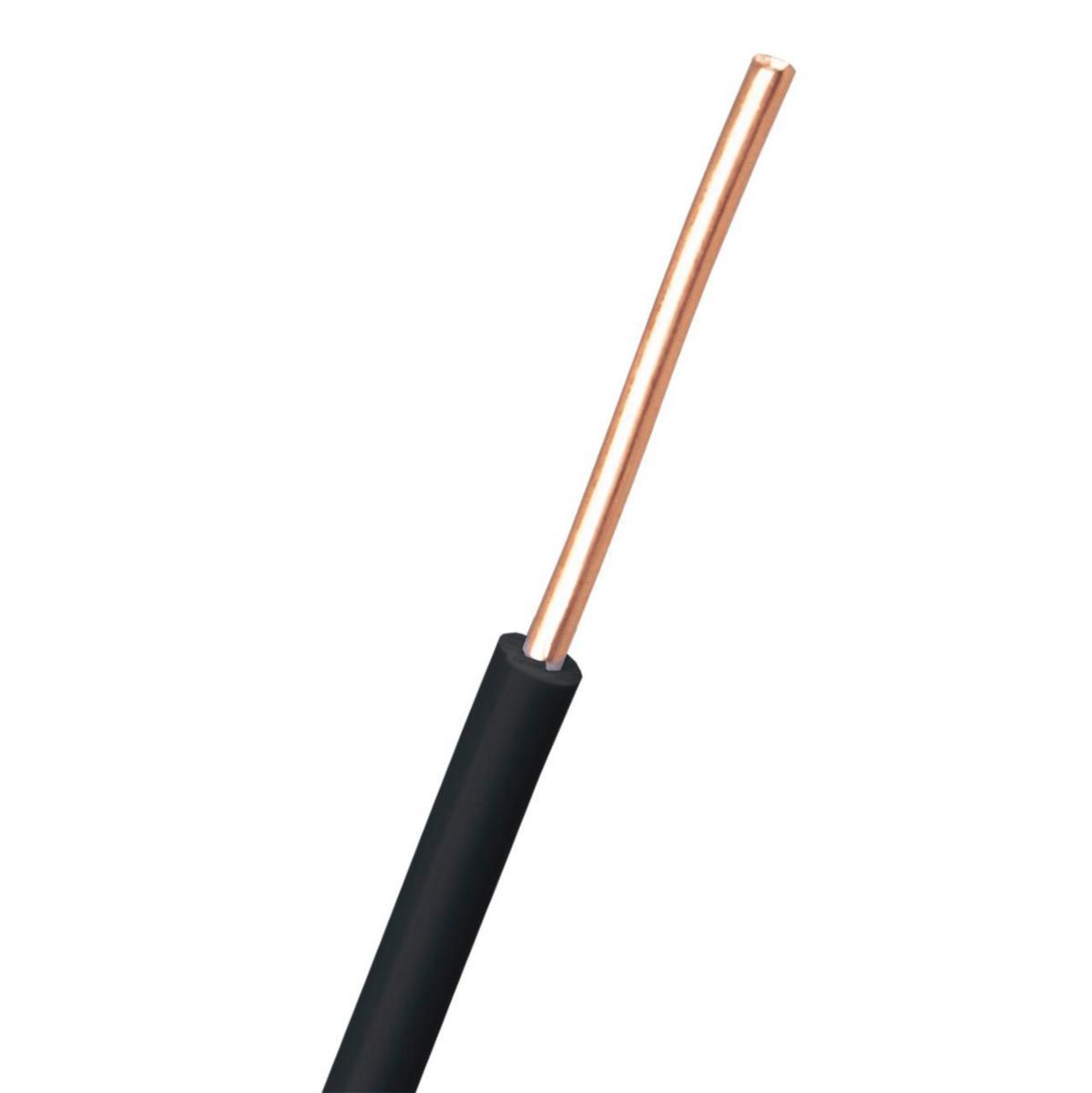 Kopplingskabel EQ (H07Z1-U) Dca, - EQ 2.5 450/750V SVART R100 11175240-411-02