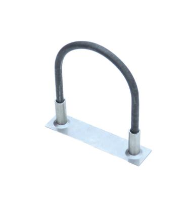 Räckesinfästning m10 cc100 med plåt 130x30mm - räckesinfä...