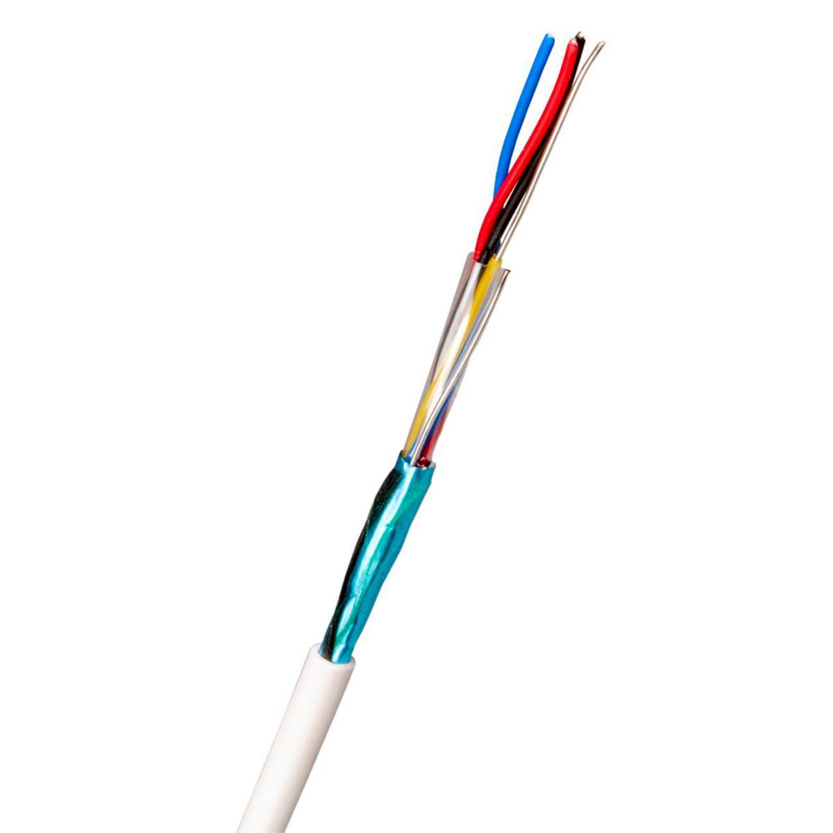 Tele/signal cable halogen-free PTS-HF white Dcas2d2a2, Nexans - PTS-HF 1X4X0,6 WHITE (*5) 37152071-902-00